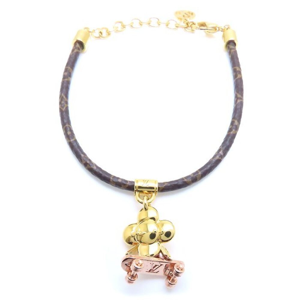 LOUIS VUITTON Brown Charm Bracelet - Picture 8 of 8